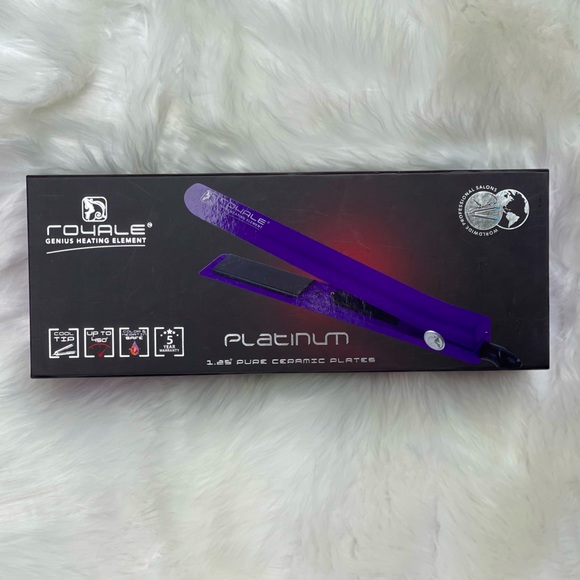 NEW‼️🎁 Royale Hair Straightener Ceramic Royale Flat iron genius heating element - Picture 4 of 7